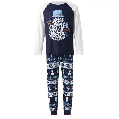 New Year Parent-child Outfits Autumn Wear For Family Of Three Or Four Long-sleeve Christmas Home Clothes