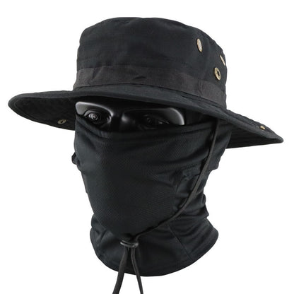 Multi-functional Outdoor Sun Protection Breathable Round-brim Fishing Hat