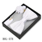 Mens Bow Tie, Pocket Square, And Brooch Gift Set