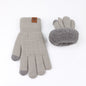 Gloves Outdoor Riding Wind-proof And Cold Protection Fleece-lined Thickened