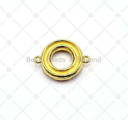 CZ Micro Pave with Enamel Lifebuoy Shape Connector, 18K Gold Filled Lifebuoy Charm, Necklace Bracelet Connector,Sku#LK501
