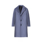 New Mens Mid-length Loose-fit Solid-color Padded Trench Coat
