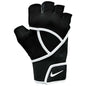 NIKE Womens Gym Premium Fitness Gloves Black/White M