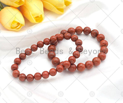 Natural Red Creek Jasper Stretchy Bracelet
