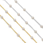 18K Gold/Silver Filled Dainty Pearl Satellite Chain,Sku#E556