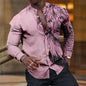 Mens Breathable Long-sleeve Printed Shirt