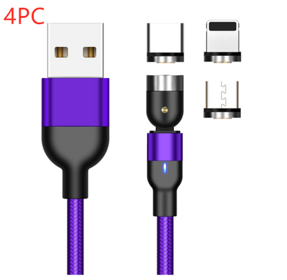 "Essager 360° Rotating Magnetic USB Charging Cable for Android & Apple and Type C