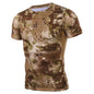 Slim-fit Casual Crew-neck Python-pattern T-shirt For Men