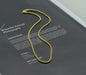 18 Gold Filled Solid Rope Chain Necklace, Sku#A108