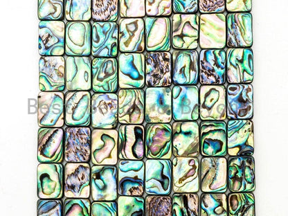 Quality Natural Abalone Flat Rectangle Shell beads Strand