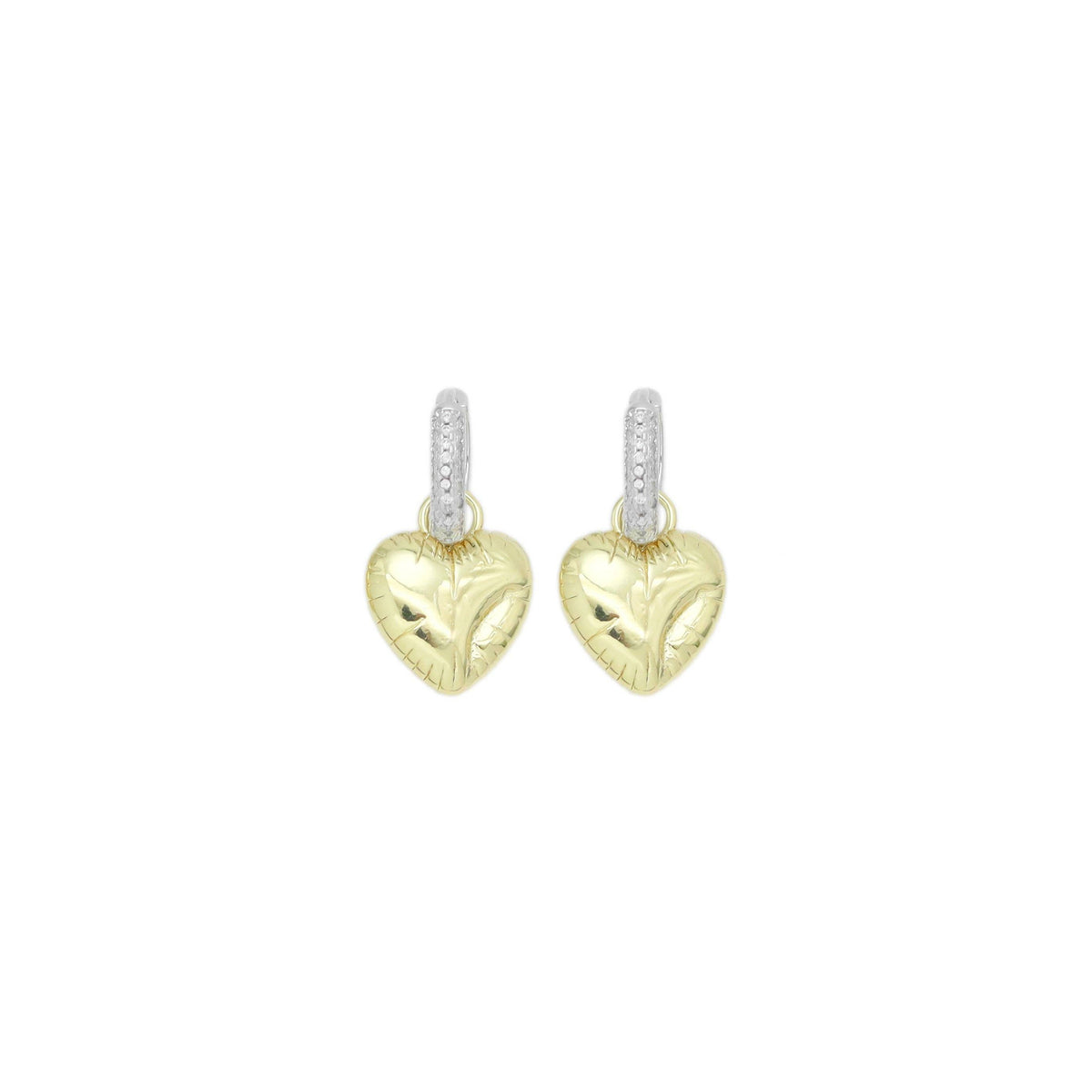 Dual color ballon Heart  Earrings, Sku#LD624