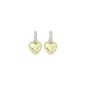 Dual color ballon Heart  Earrings, Sku#LD624