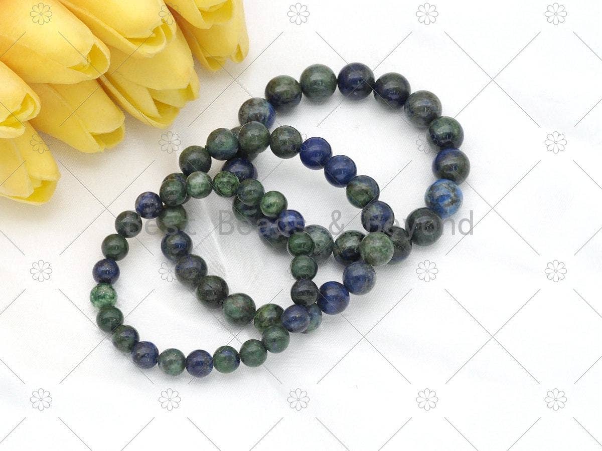 Natural Lapis Chrysocolla Stretchy Bracelet
