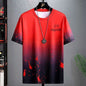 Gradient Half-length Sleeve Versatile Casual T-shirt