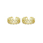 Gold CLear CZ Filligree Adjustable Ring, Sku#LD444