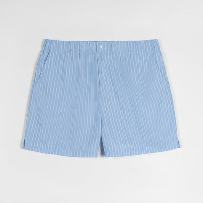 Mens Summer Lightweight Loose-fit Striped Ultra-short Shorts Minimalist Style
