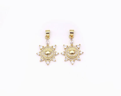 Gold Spike Eye Charm, LK541