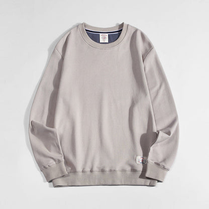 Mens Solid-color Casual Long-sleeve Hoodie