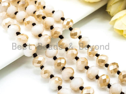 36"/60" Long-Knotted Champagne White, SKU#D11