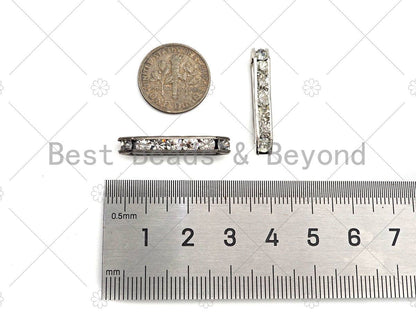 10pc Rhinestone Jewerly Separator Bar with 3 holes, Sku#C112