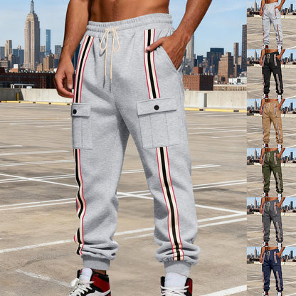 Outdoor Sports Trend Workwear Webbing Retro Loose-fit Sweatpants