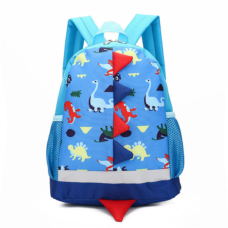 Dinosaur Cartoon Kindergarten Backpack for Boys and Girls