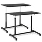 Height Adjustable Computer Desk Sit to Stand Rolling