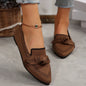 Flat sole single shoe women's set feet bow shallow mouth lazy work shoes