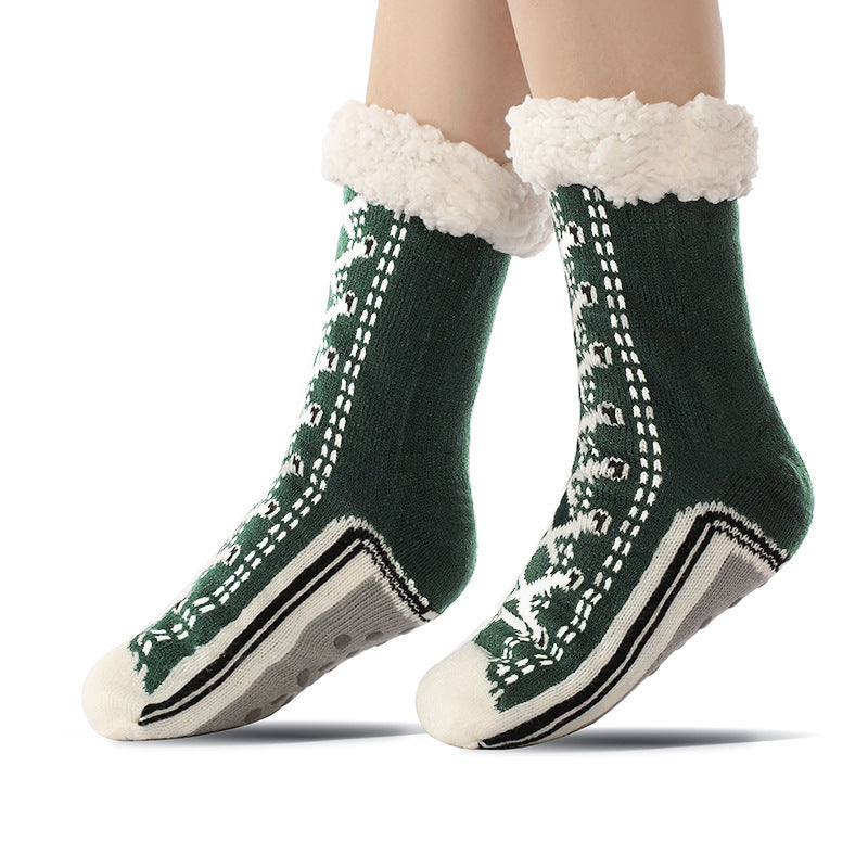 Floor Socks, Lamb Fur, Warm Socks, Postpartum Socks, Home Socks, Sleep Socks, Ultra Thick Plush Women's Socks