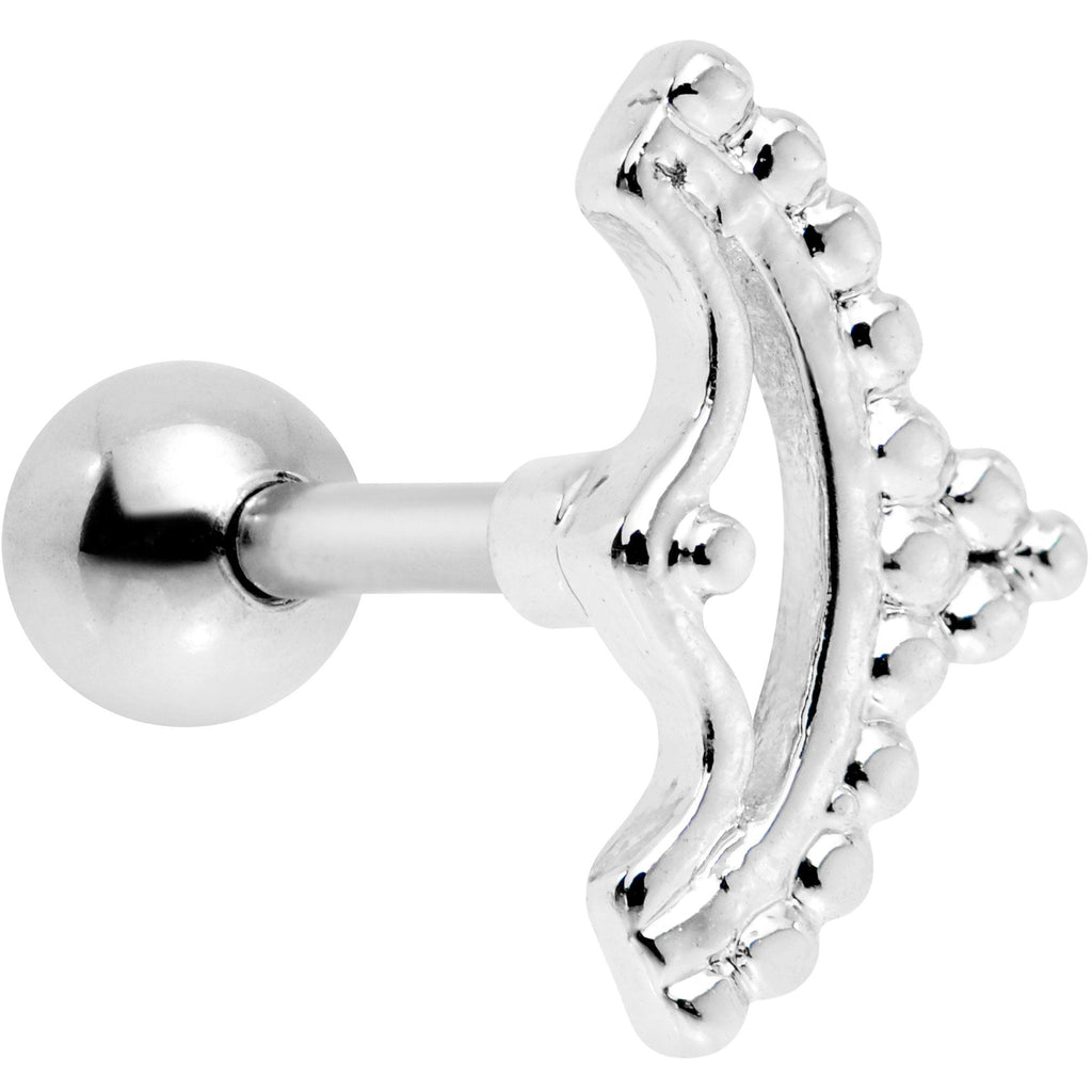 16G 1/4 Crescent Bow Cartilage Tragus Earring