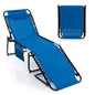 Foldable Recline Lounge Chair with Adjustable Backrest and Footrest