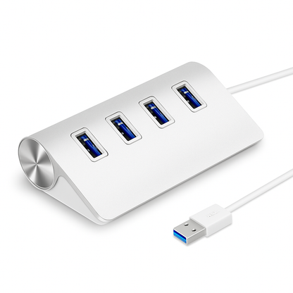 USB 3.0 Hub Aluminum Expansion Dock with Four Ports