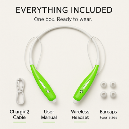 KOCASO Wireless Sports Stereo Hands Free Headset for Phone and Tablet