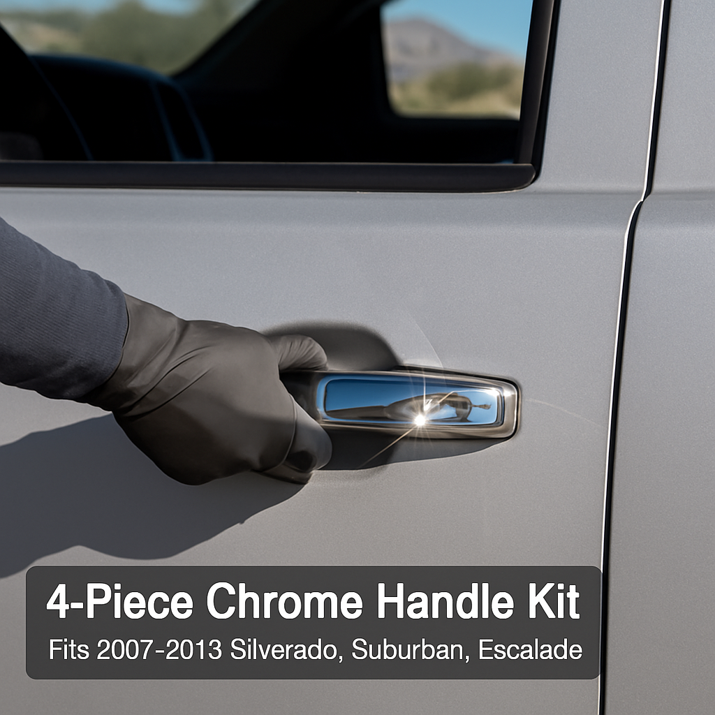 Exterior Door Handle Kit for Trucks - Chrome Finish