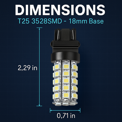 Car LED T25 Bulbs for Dome and License Plates