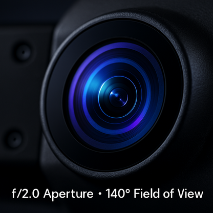 Car Dash Cam 2K 3-Channel GPS WiFi Night Vision
