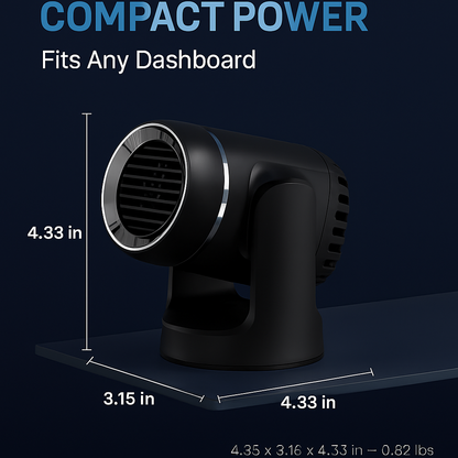 Portable Car Heater - 2-in-1 Heating & Defrosting Fan