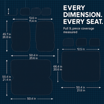 Car Seat Covers Set – Front/Rear Universal Fit