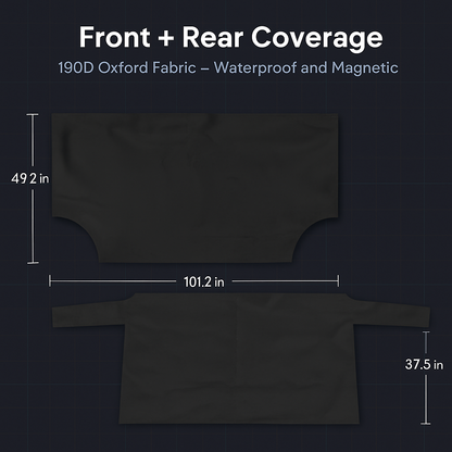 Car Windshield Cover Front & Rear, Waterproof Oxford Fabric