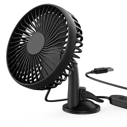 Car Cooling Fan Portable Rotatable Vehicle Fan