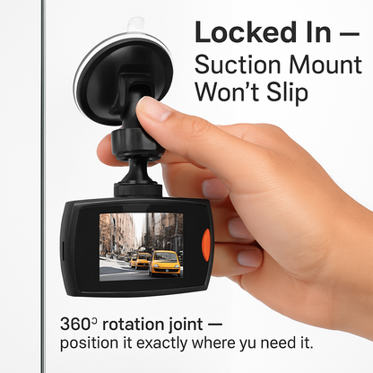 Car DVR Dash Cam with Night Vision for Clear Footage