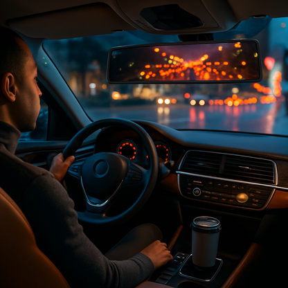 Rear View Mirror Clip-On for Cars - Wide Angle