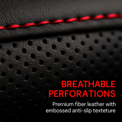 Steering Wheel Cover, Fiber Leather, Anti-Slip