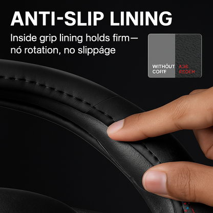 Steering Wheel Cover, Fiber Leather, Anti-Slip