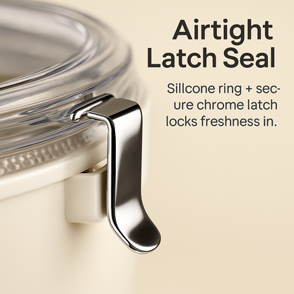 Divided Serving Tray with Lid and Handle - Rotatable Base