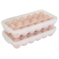Stackable 18-Cavity Egg Holder for Refrigerator Storage