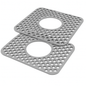 Silicone Grid Sink Mat with Central Drain Hole