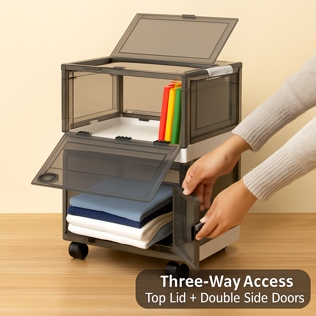 Foldable Storage Bins for Clothes, Toys and Books