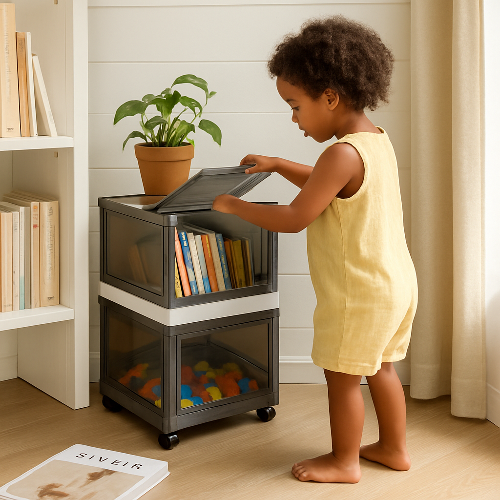Foldable Storage Bins for Clothes, Toys and Books