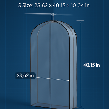 5 Pack 60In Garment Bag for Hanging Clothes Dustproof Waterproof Hanging Clothes Storage Bag Clear Transparent Suits Cover for Sweater Jacket Coat Dre